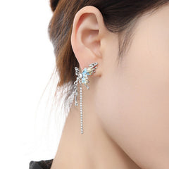 Orange and blue butterfly themed jewelry series