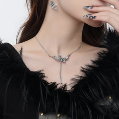 Butterfly and Snake Theme Silver Jewelry Series