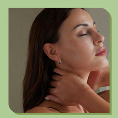 Butterfly Earrings 925 Sterling Silver - Green 3D Clip-Ons with White Gold Plating