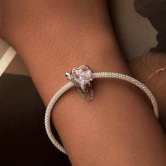 Monet-Inspired Butterfly Bead Jewelry - 925 Sterling Silver & Opal Glass Necklace with White Gold Plating