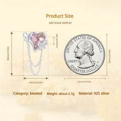 Monet-Inspired Butterfly Bead Jewelry - 925 Sterling Silver & Opal Glass Necklace with White Gold Plating