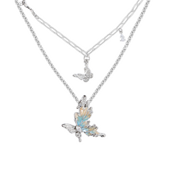 Orange and blue butterfly themed jewelry series