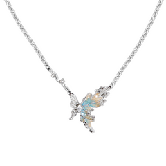 Orange and blue butterfly themed jewelry series