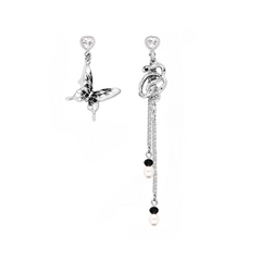 Butterfly and Snake Theme Silver Jewelry Series