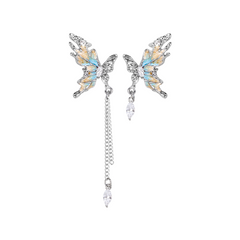 Orange and blue butterfly themed jewelry series