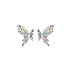 Orange and blue butterfly themed jewelry series